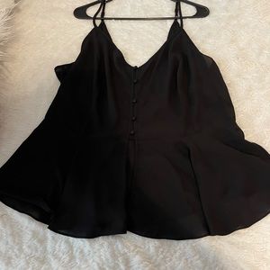 City Chic Button Flare Blouse